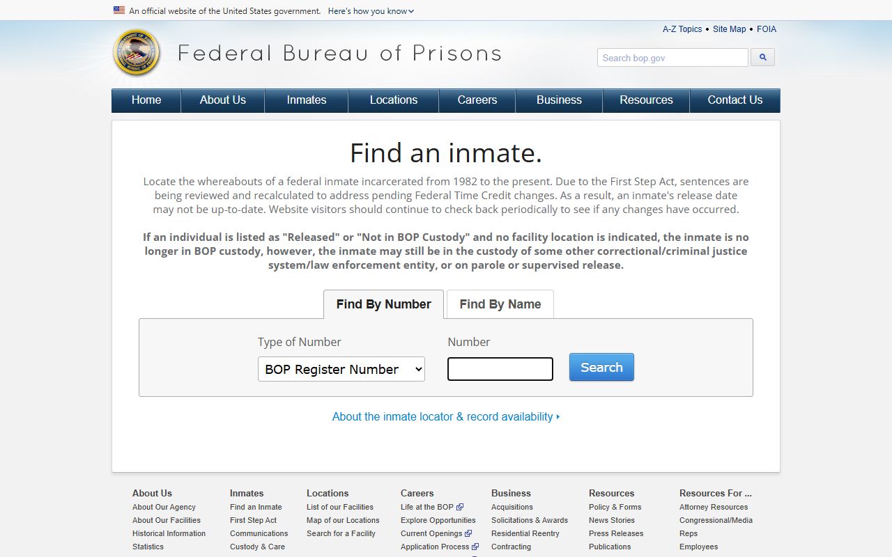 Fulton County inmate records federal inmate locator source