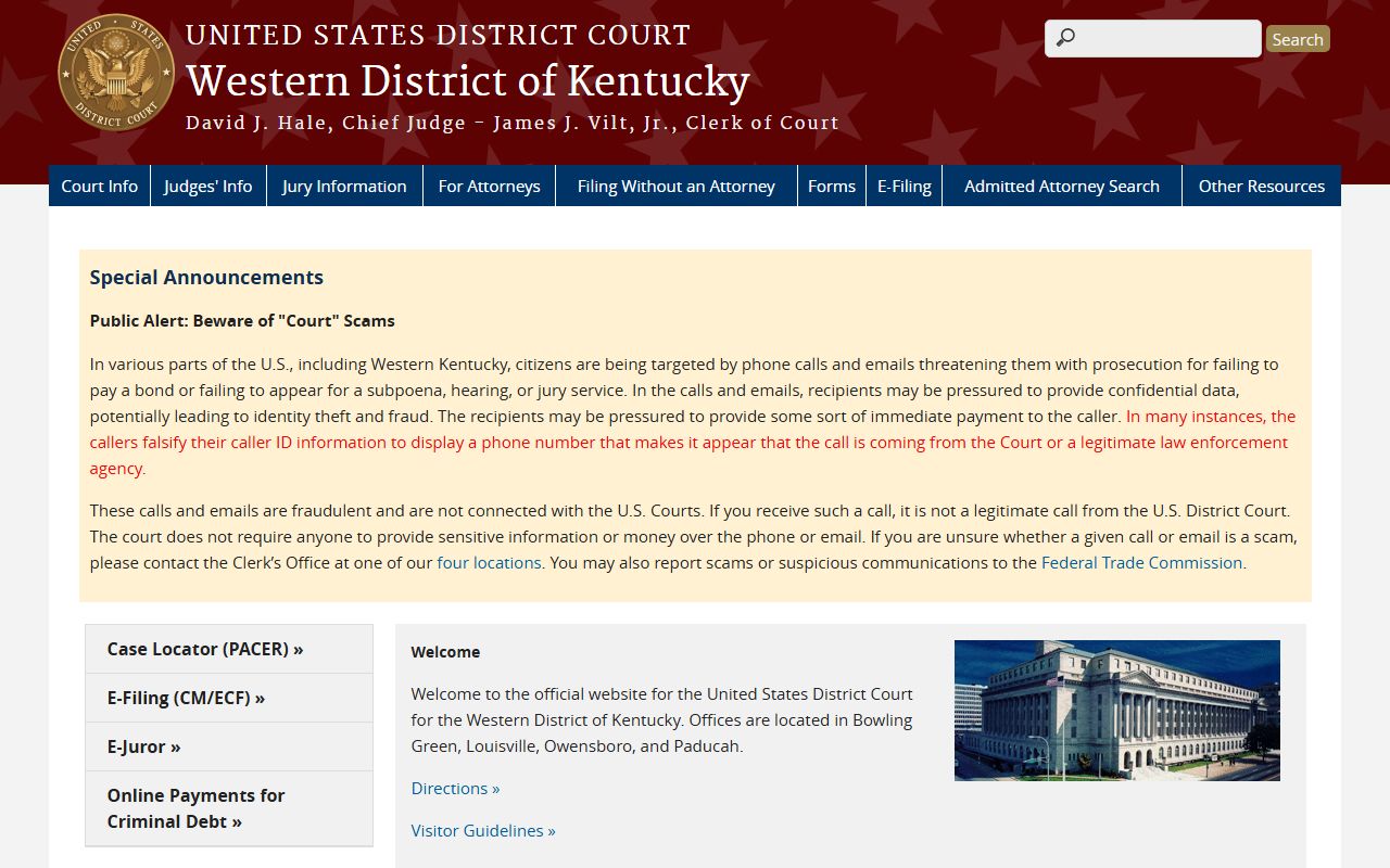 Fulton County probate records and Western District of Kentucky federal court source